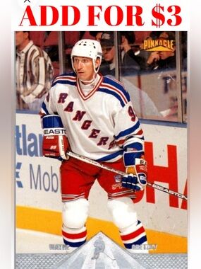 Wayne Gretzky 1996/97 Pinnacle New York Rangers. Hockey Card